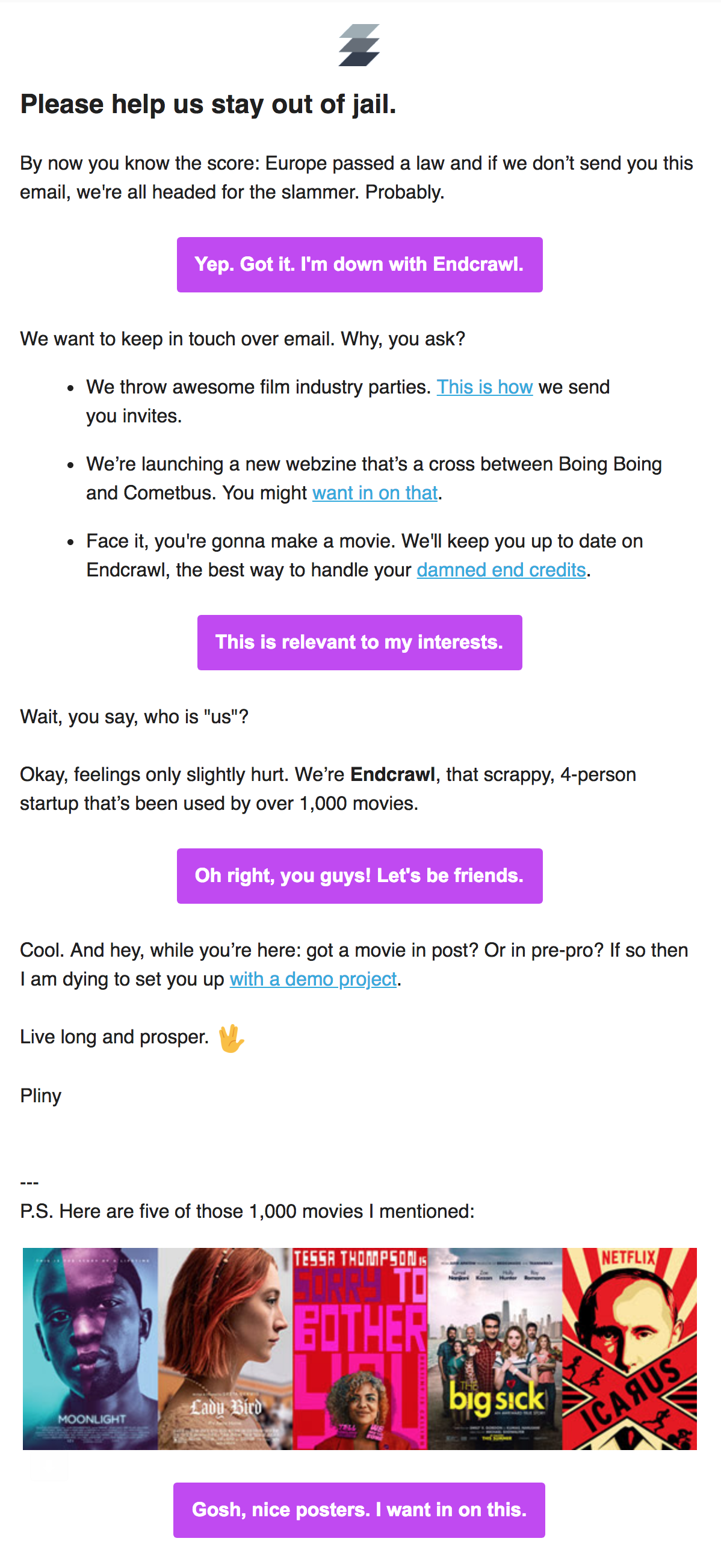 endcrawl gdpr email