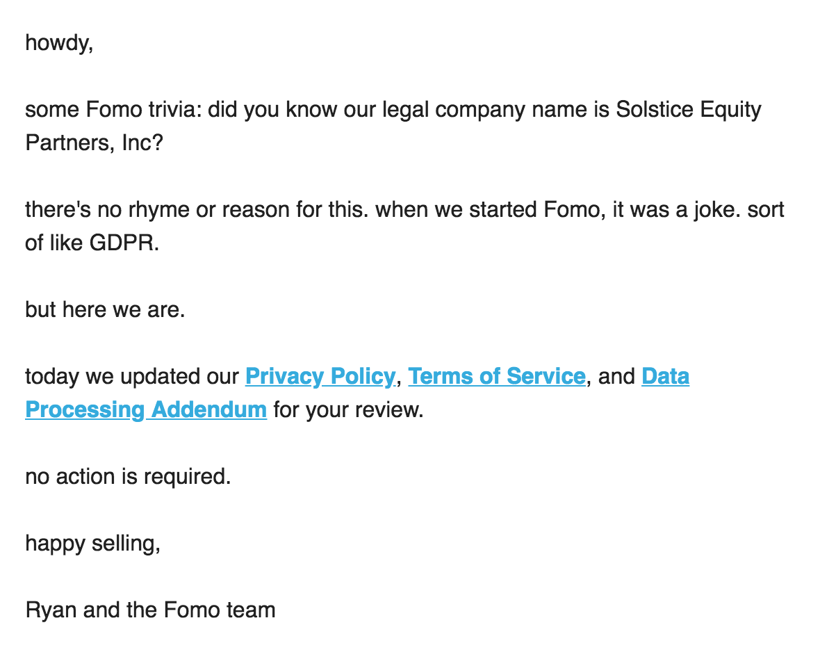 fomo gdpr email