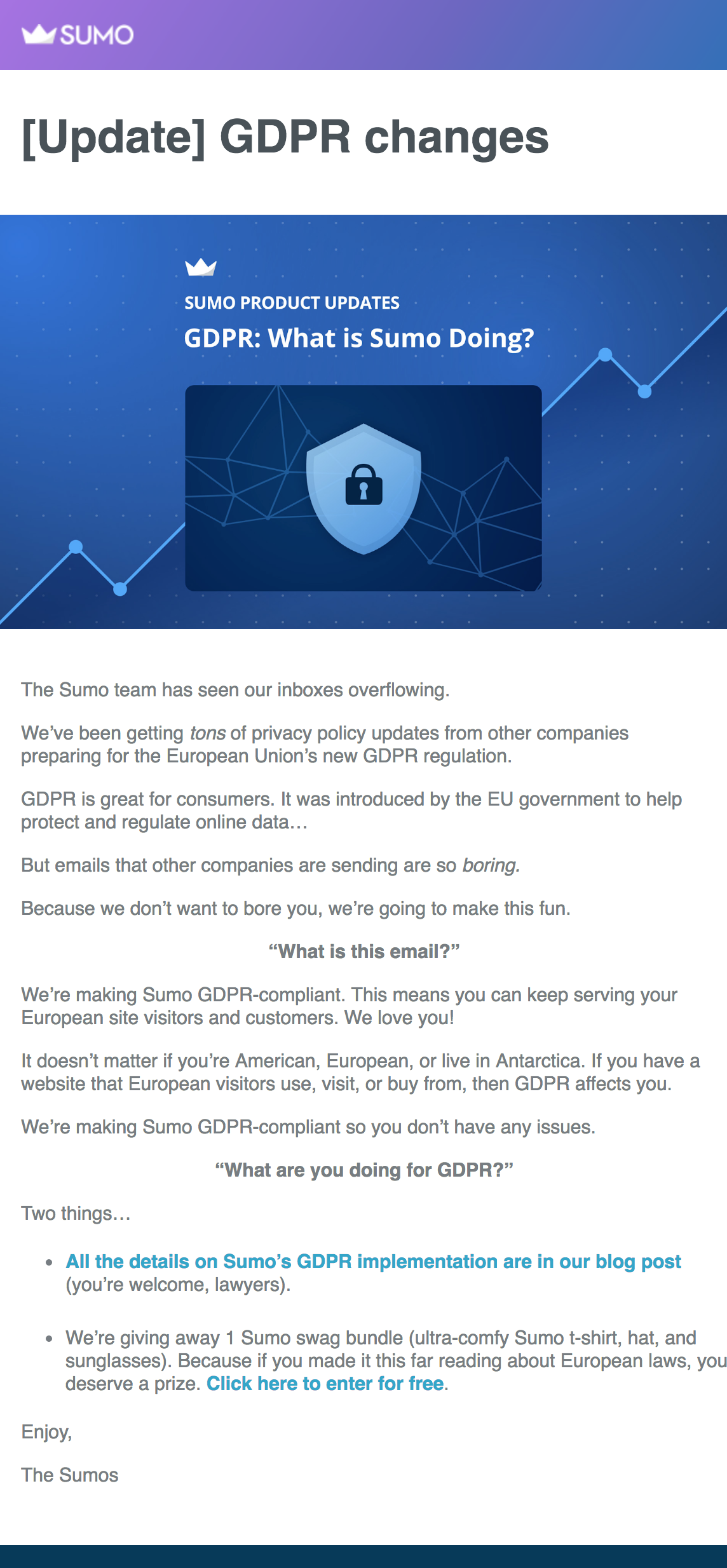 sumo gdpr email