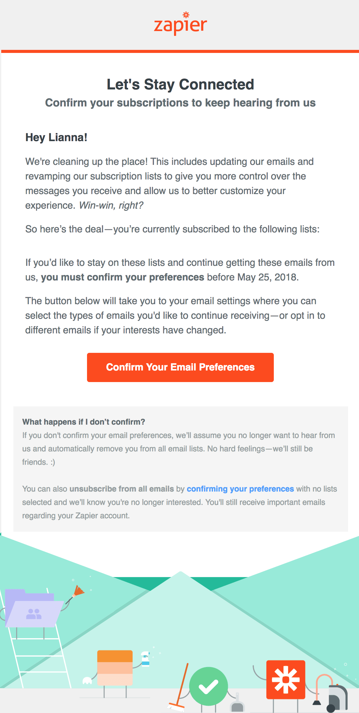 zapier gdpr email