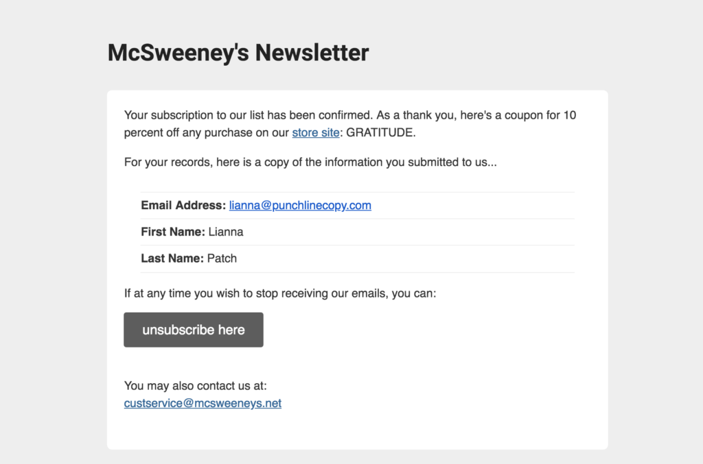 mcsweeney's meh