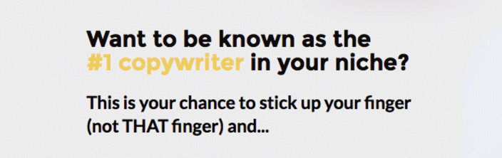 number one copywriter