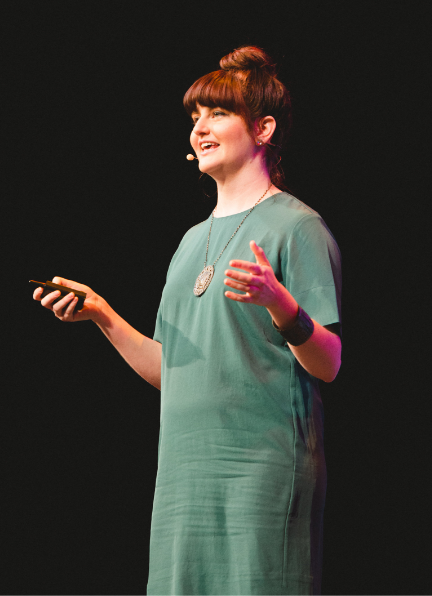Lianna speaking at CTAConf