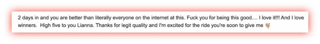 “2 days in and you are better than literally everyone on the internet at this.”