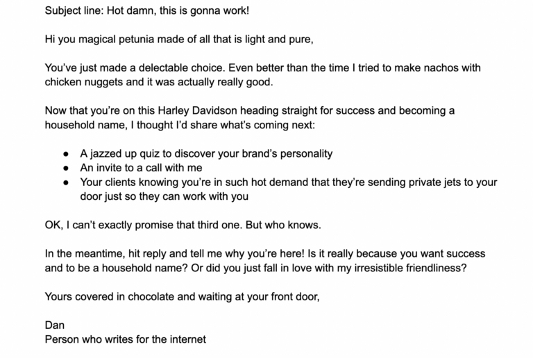 So funny! Great job, Dan